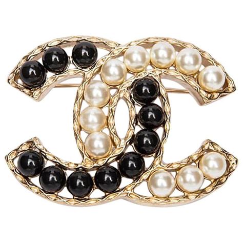 chanel pearl pillar brooch|vintage coco Chanel brooch.